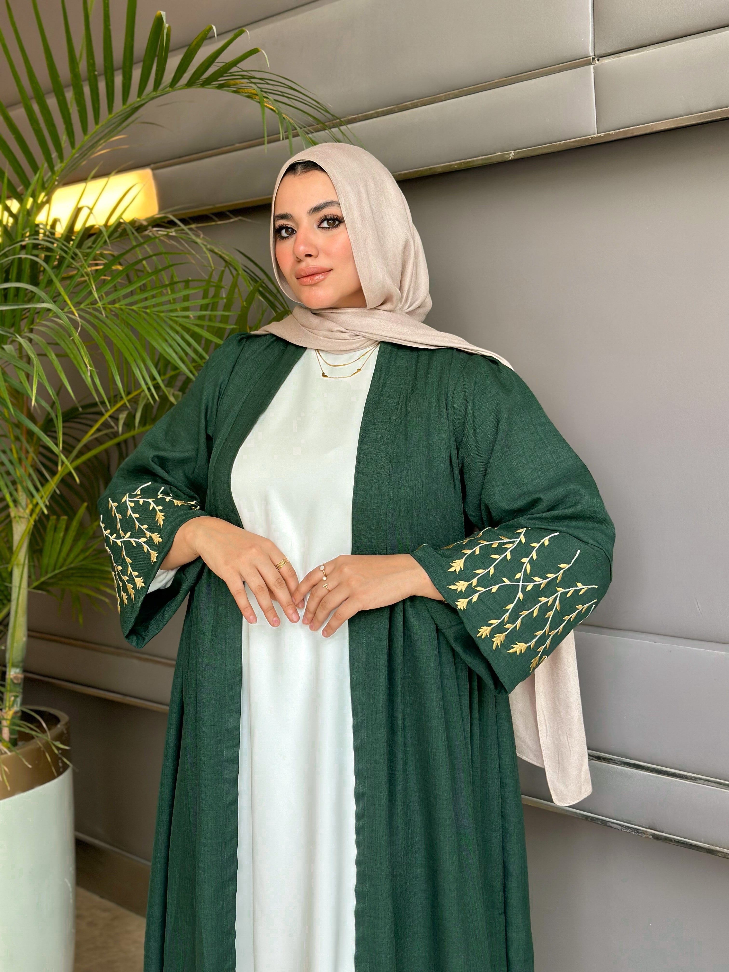طقم حجاب الزيتون