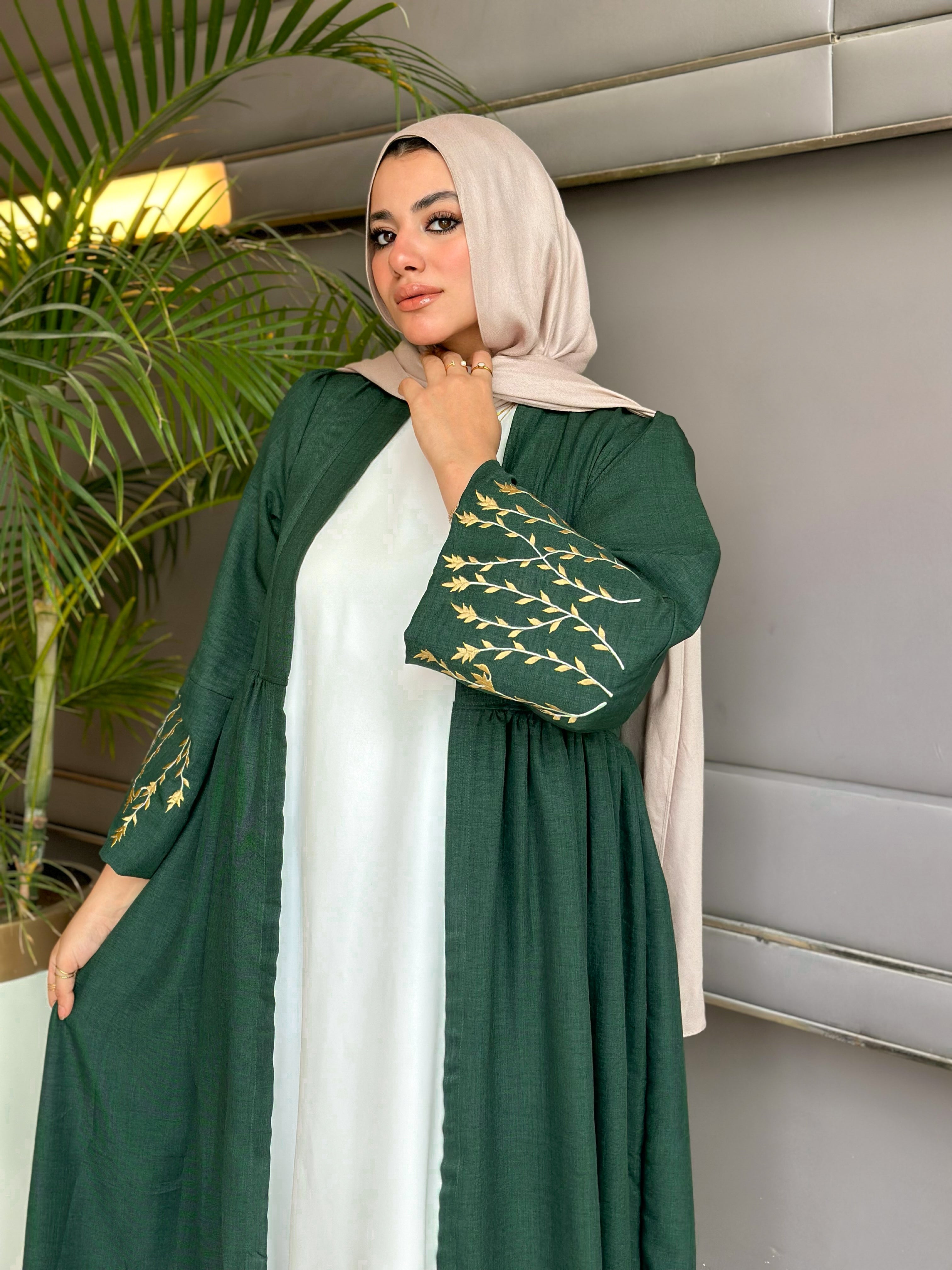 طقم حجاب الزيتون
