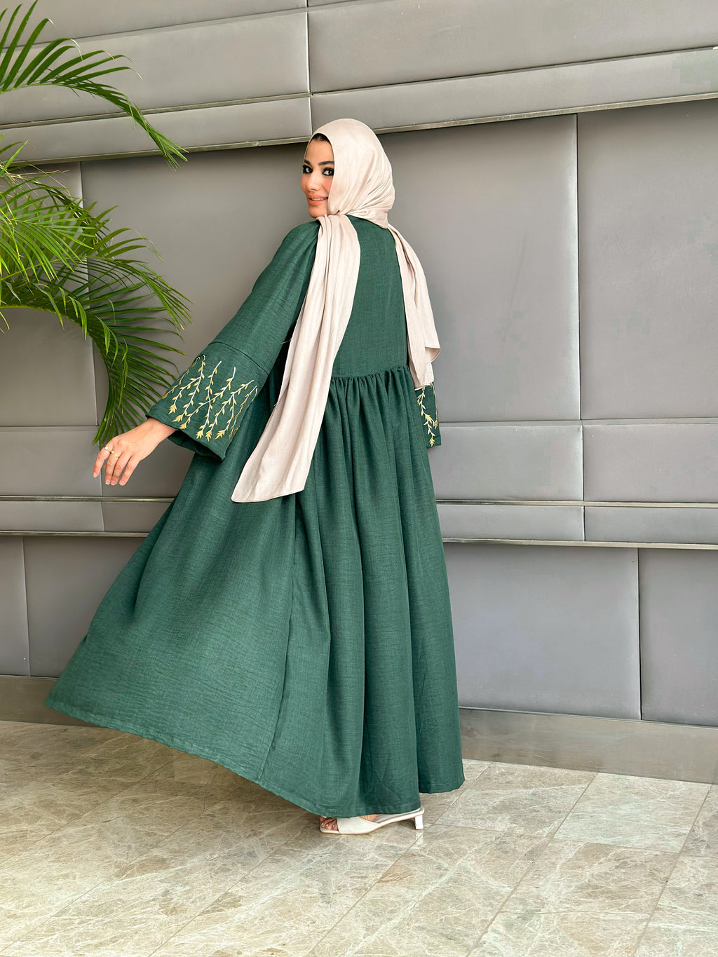 طقم حجاب الزيتون