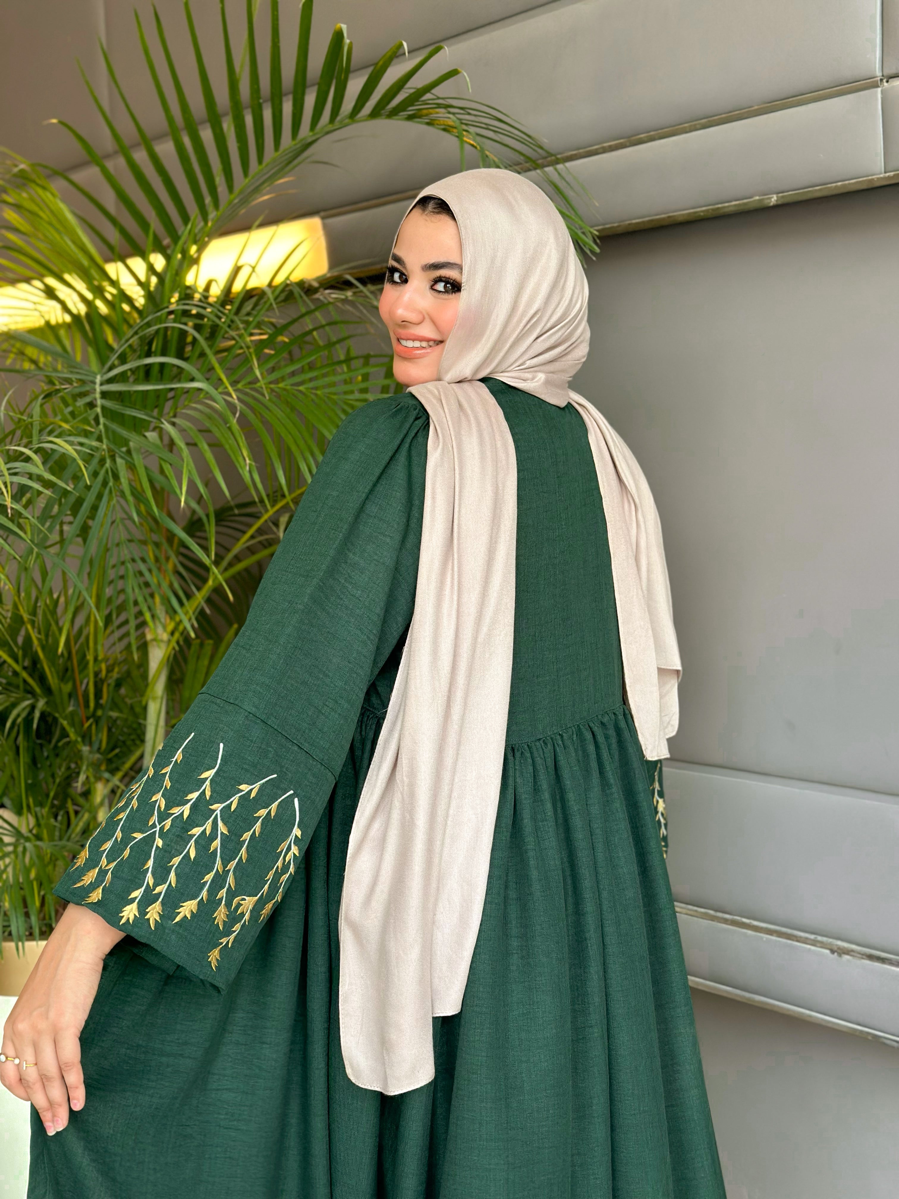 طقم حجاب الزيتون