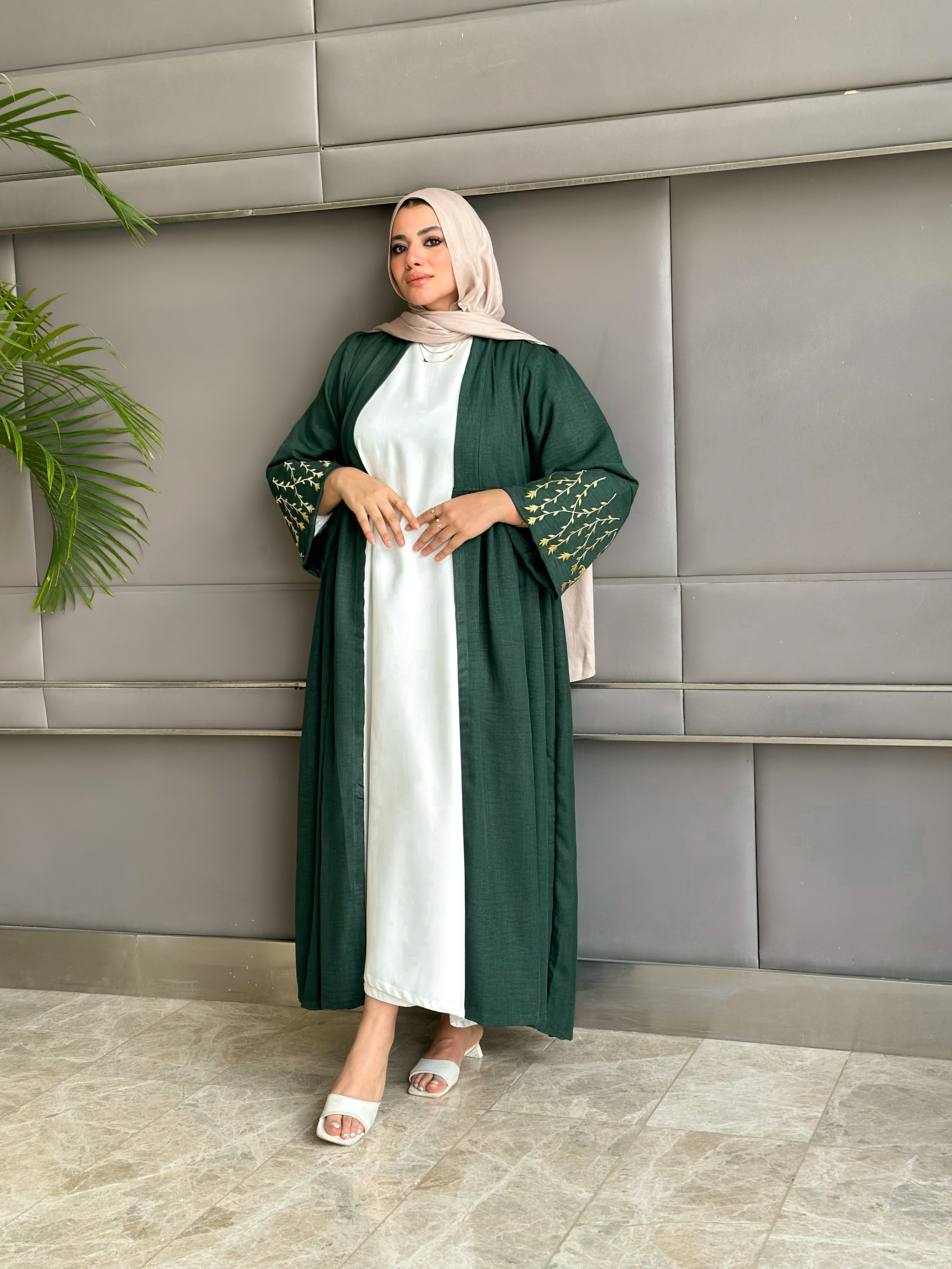 طقم حجاب الزيتون