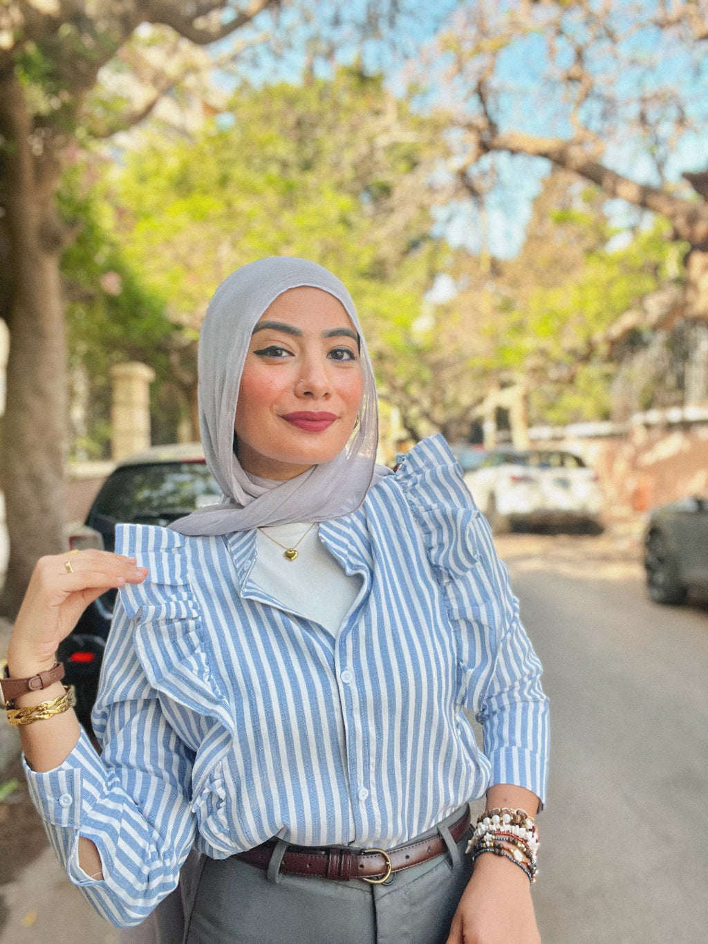 قميص ياسمينة المخطط