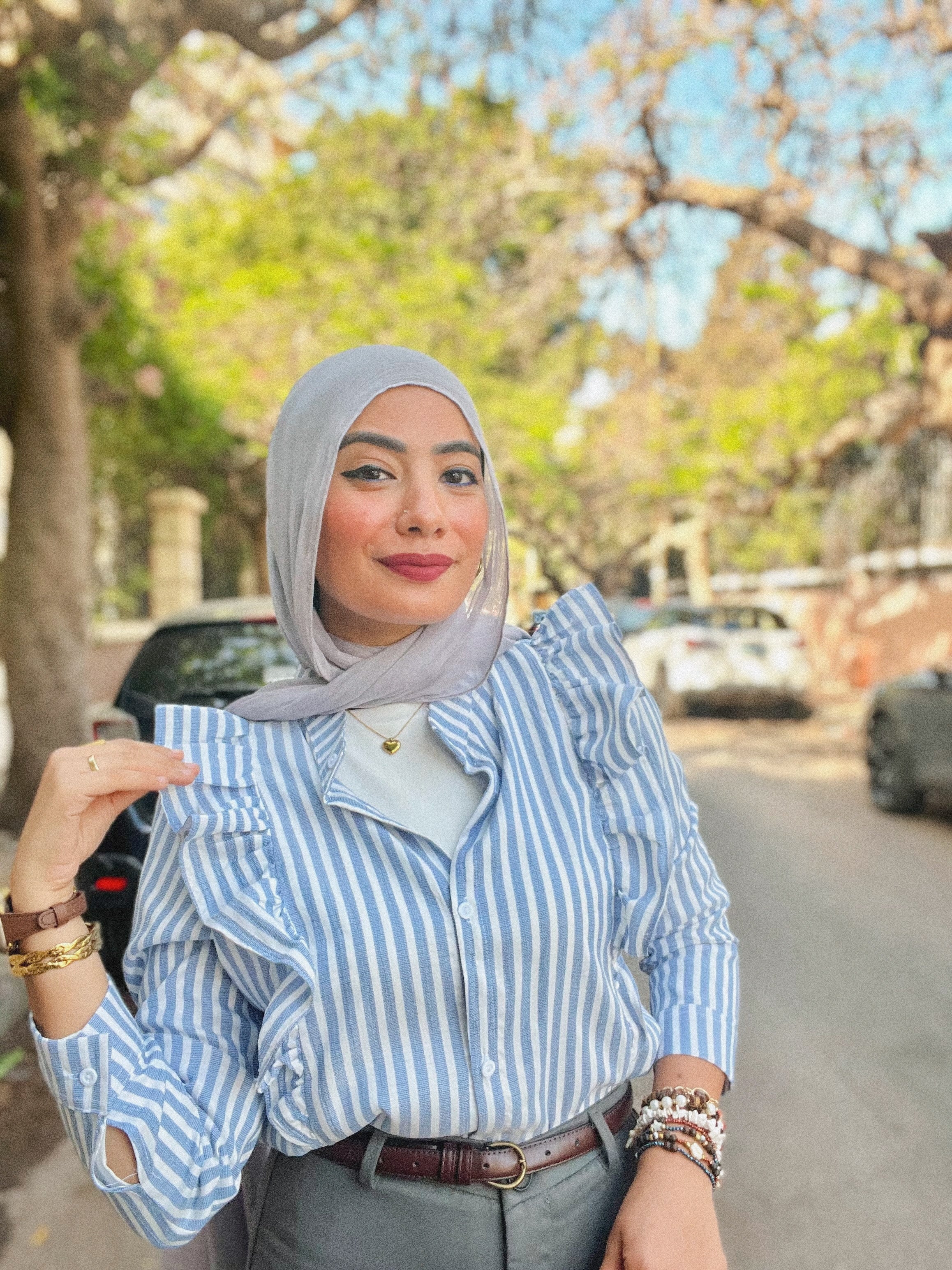Yasmina Striped Chemise