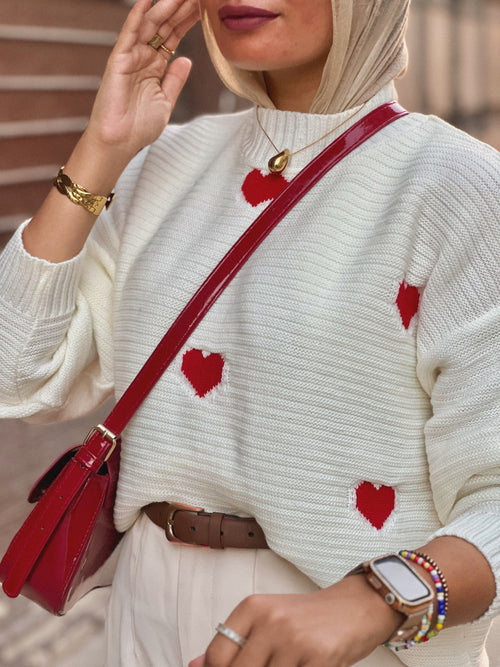 Cherry Heart Pullover