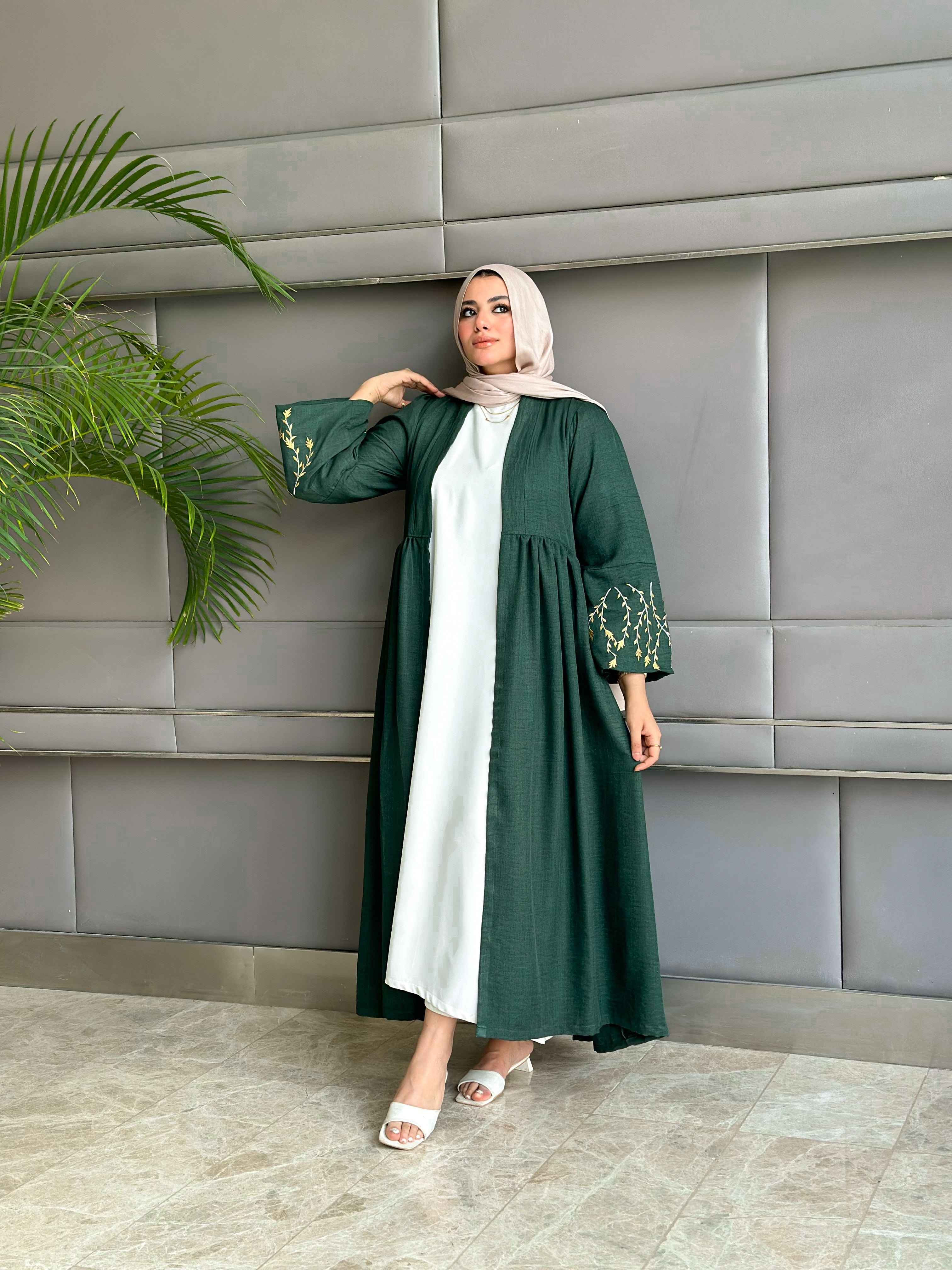 طقم حجاب الزيتون