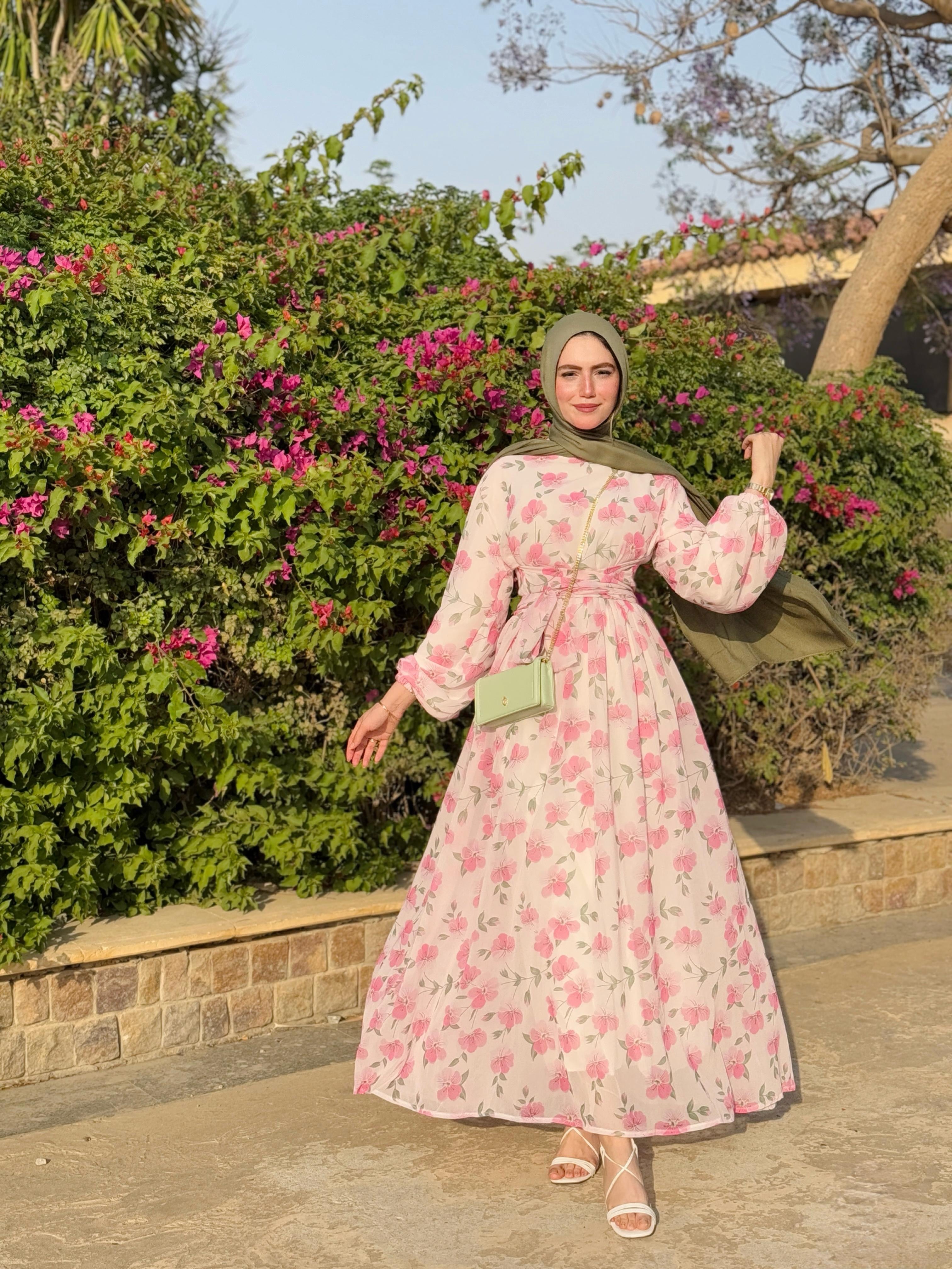 فستان لونا الوردي